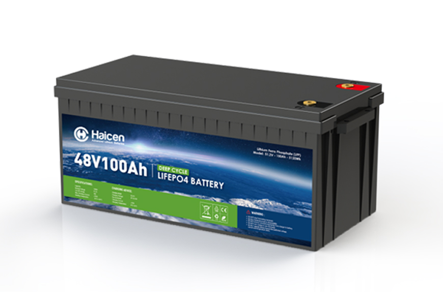 Haicen 48V100Ah G4D LiFePO4 Battery for RVs, Solar Systems, Marine and replacement of lead-acid battery