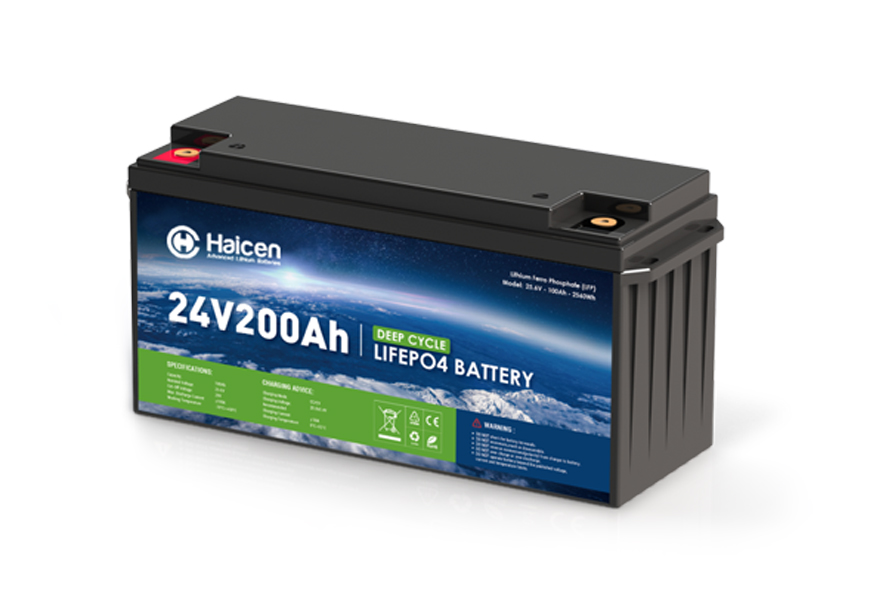 Haicen 24V200Ah G4D LiFePO4 Battery for RVs, Marine and replacement of lead-acid battery
