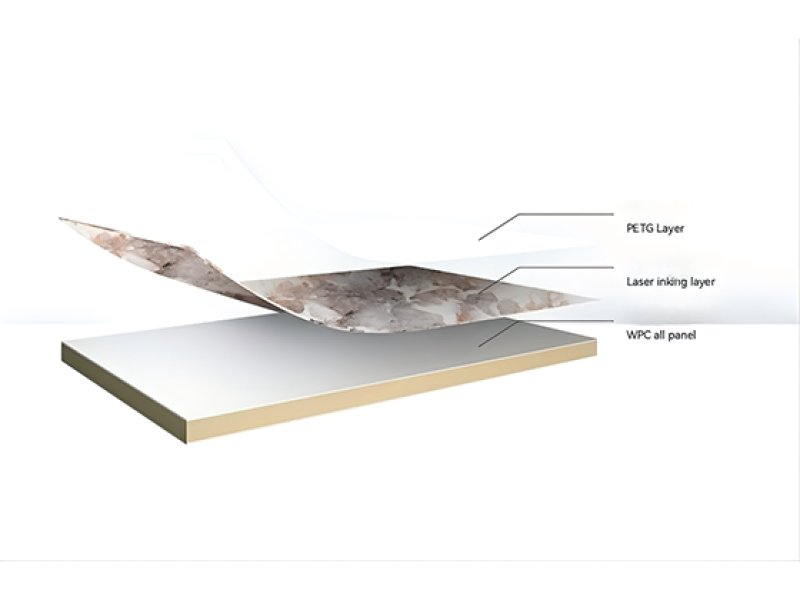 Book Matched Stone Pattern Wall Panel