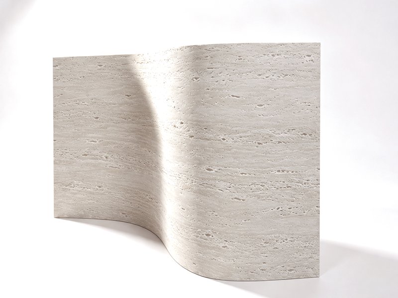 Flexible Stone wall panels-Travertine- Oyster Mist 1200×600