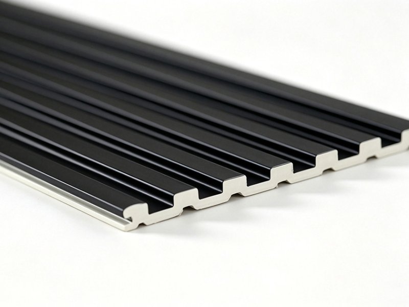 Fluted Wall Panels-Solid Batten Wall Panels-Midnight Black-150×2800