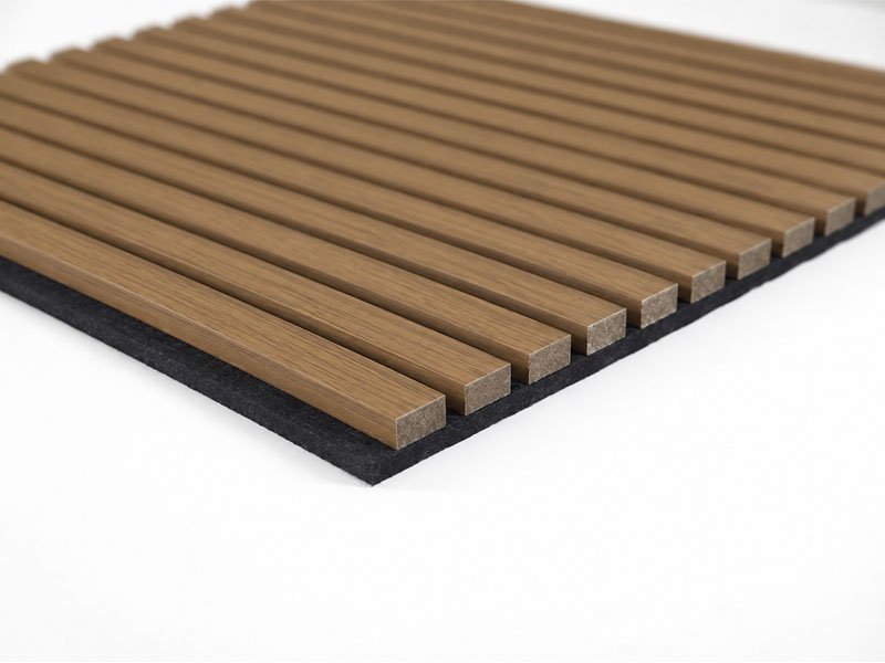 Acoustic Timber Wall Panels-Classic Acoustic Slat Panels-Pecan-2800×600