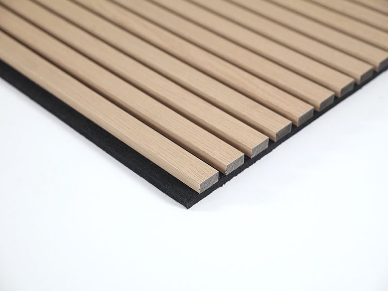 Acoustic Timber Wall Panels-Classic Acoustic Slat Panels-Natural Oak-2800×600