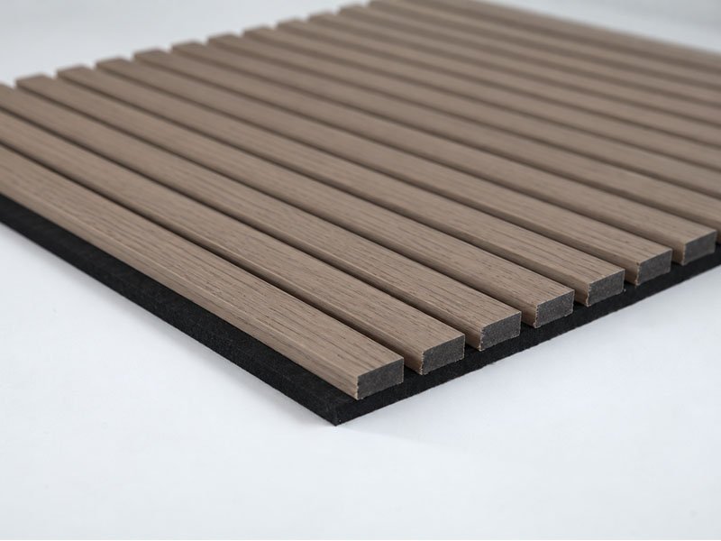 Acoustic Timber Wall Panels-Classic Acoustic Slat Panels-lron Bark-2800×600