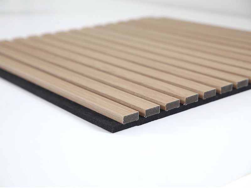 Acoustic Timber Wall Panels-Classic Acoustic Slat Panels-Golden Oak--2800×600
