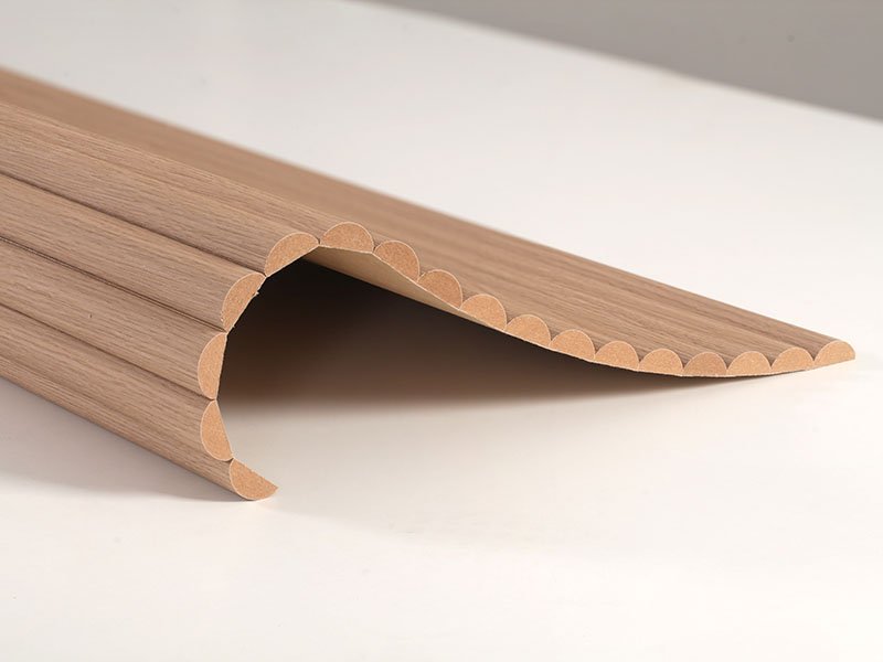 Flexible Timber Wall Panels-Flexible Half Round 30-Misty Oak-2700×510