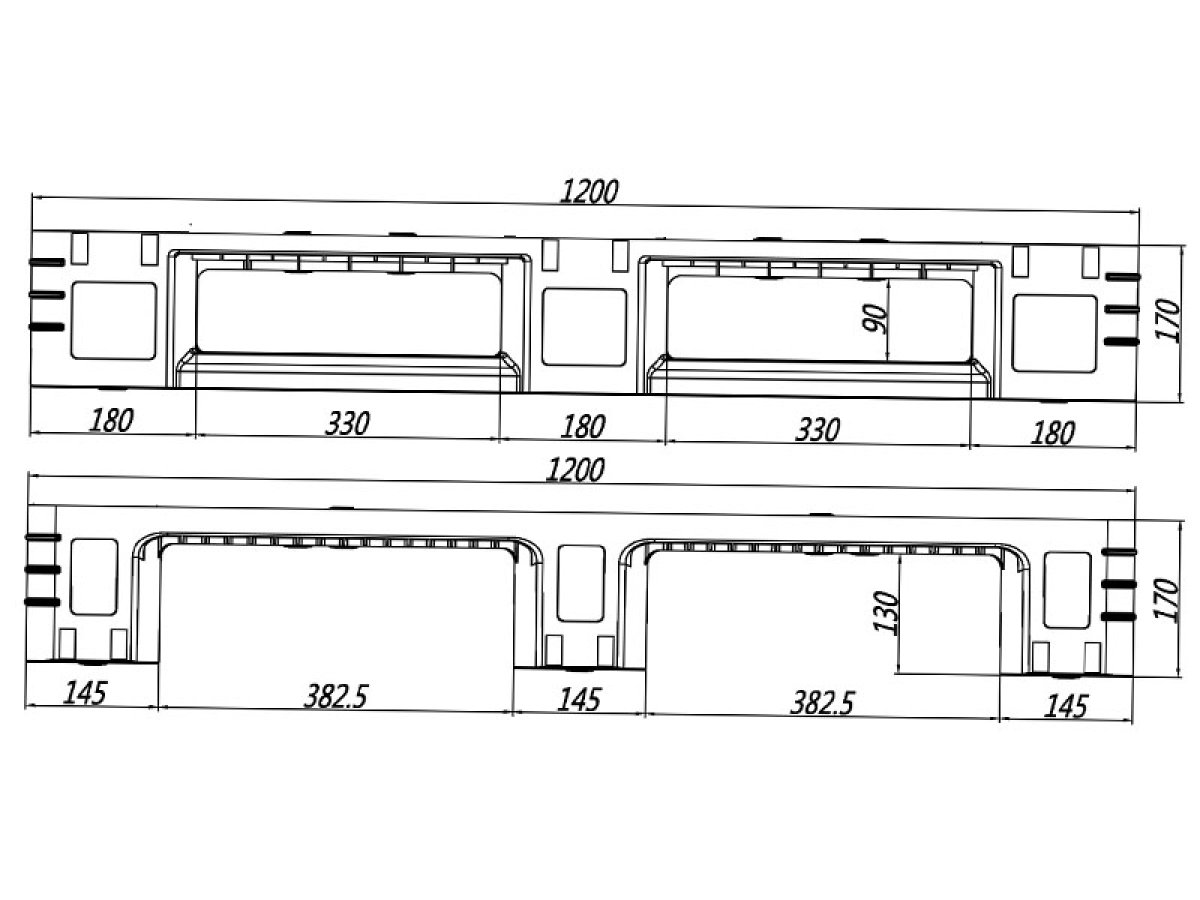 Rackable pallets LW-1212DCP-01 (1329)