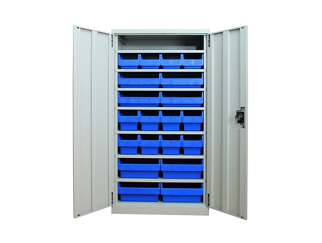 Cabinet With Shelfull Bins