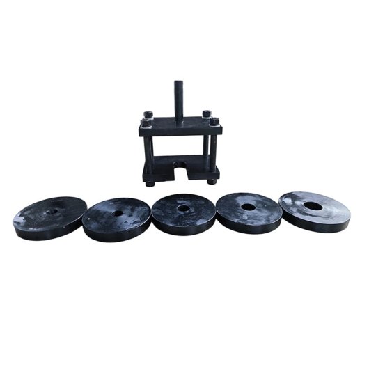Anchor bolt body pad and nut assembly bearing capacity test fixture
