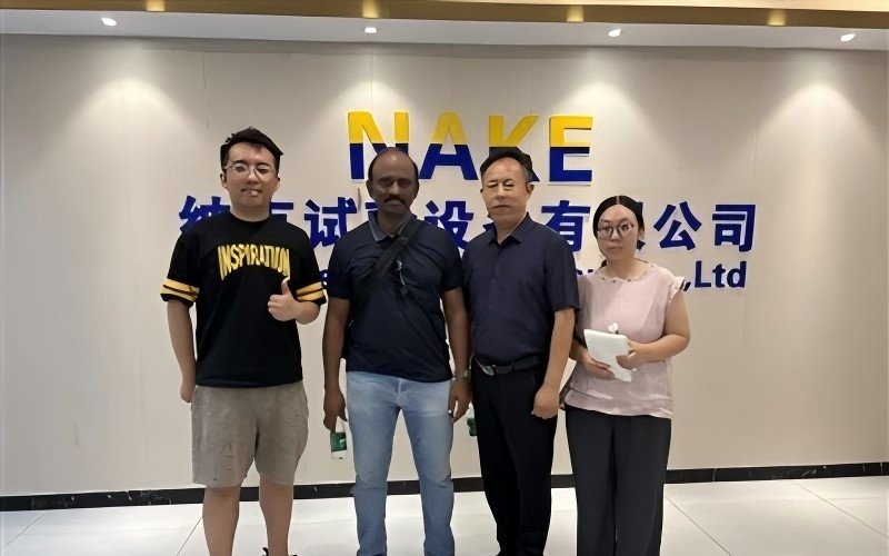 Indian Distributor Visit for Electro-Hydraulic Servo Horizontal Tensile Testing Machine and Fatigue Testing Machine