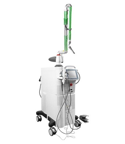 Scar and pigmentation improvement laser device