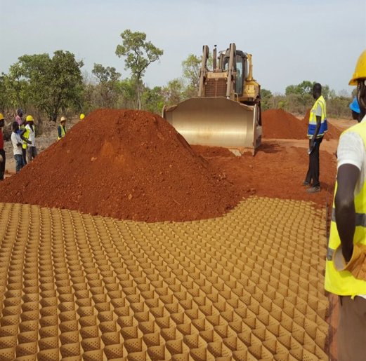 Slope reinforcement geocell