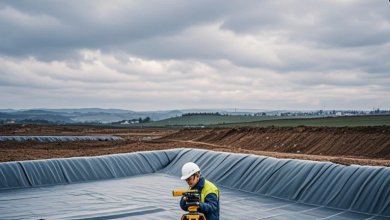 Special treatment technology of geo membrane sheet in oil and gas field anti-seepage engineering