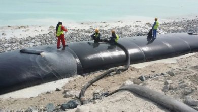 Geotube filling construction process