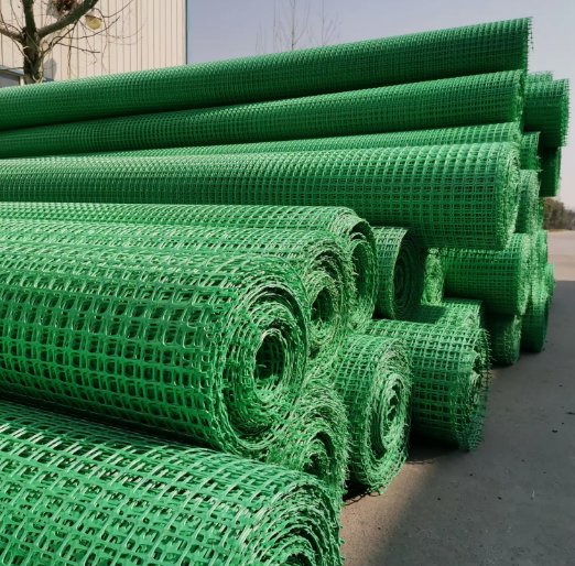 Green PP Biaxial Geogrid