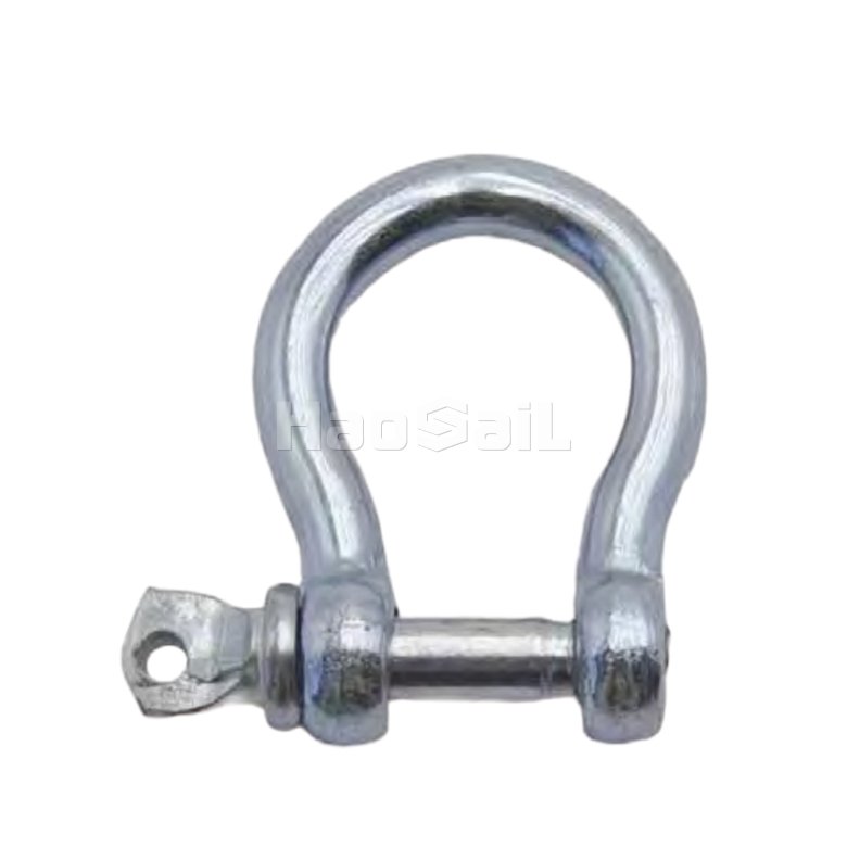 Heavy-duty large bow shackle for rigging