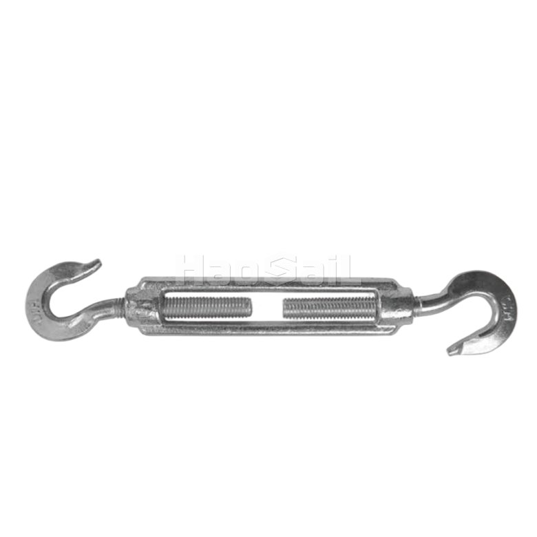 DIN 1480 turnbuckle with hook and hook for rigging