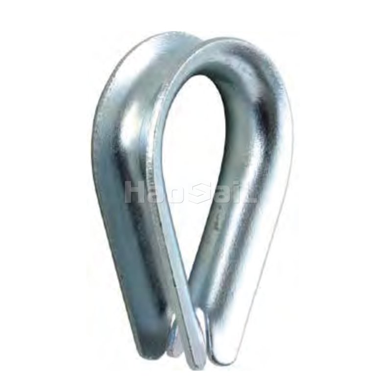 Wire rope protected by DIN6899A thimble