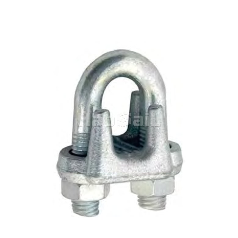 Reliable malleable wire rope clip for shipping