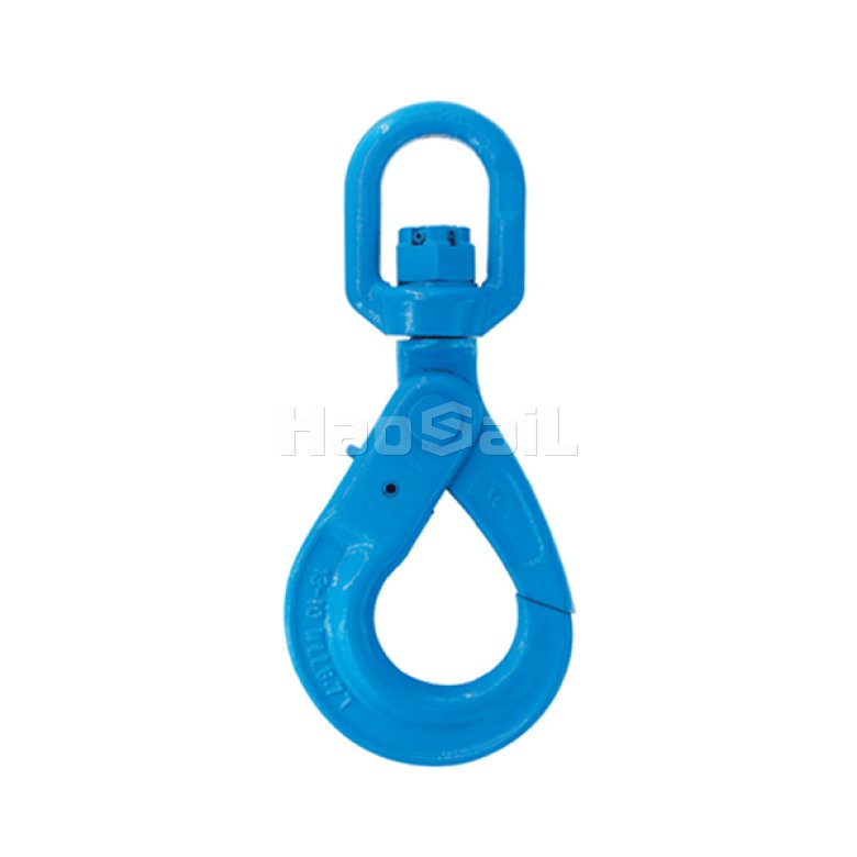 durable blue powder-coated lifting hook