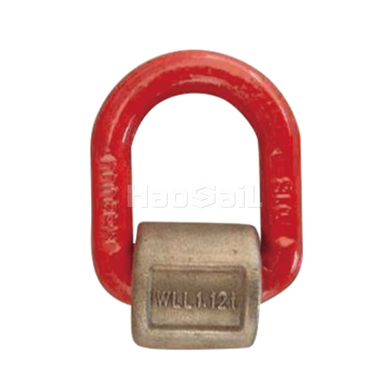 G80 forged D-ring with wrap for trailers and trucks