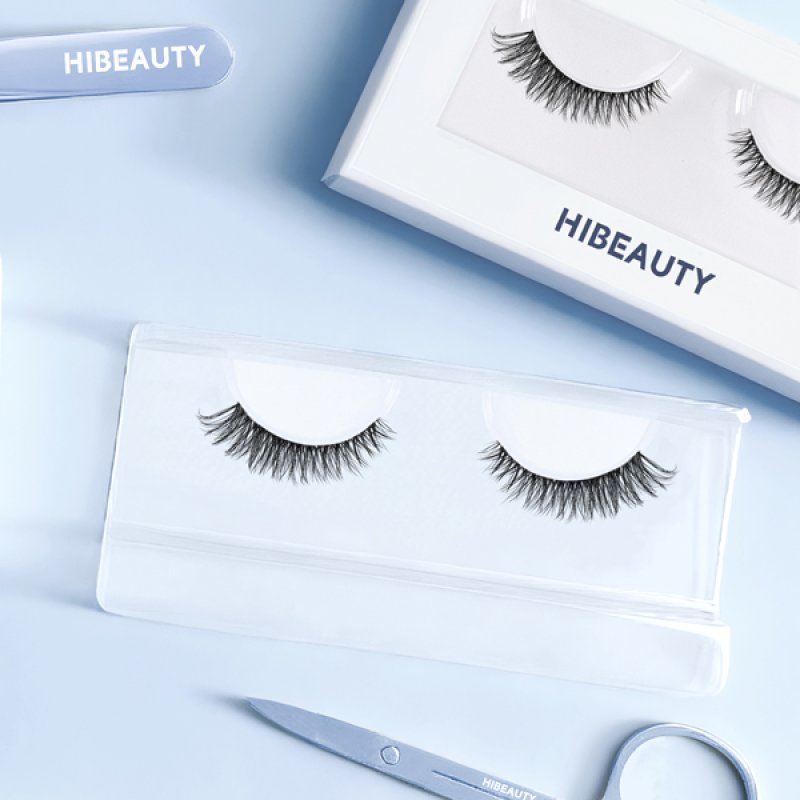 Invisible superfine band short natural lashes