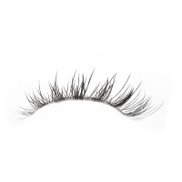 faux mink Clear band wispy spike lashes