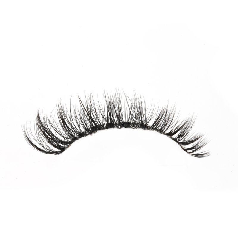faux mink Clear band wispy cat eye lashes