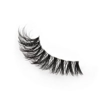 Clear band wispy cat eye lashes strip