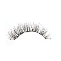 Clear band wispy thick strip lashes