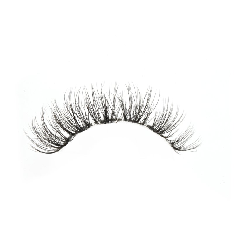 Clear band wispy thick strip lashes