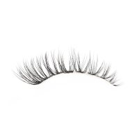 natural fluffy strip faux mink lashes