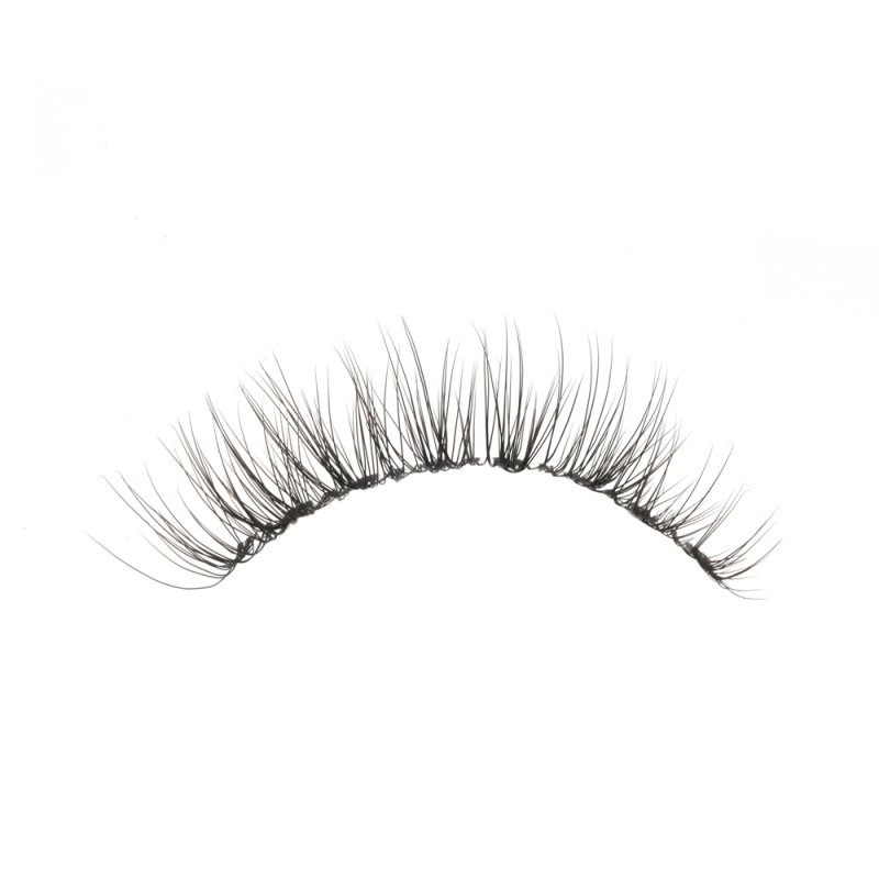 vegan PBT fiber natural volume strip lashes