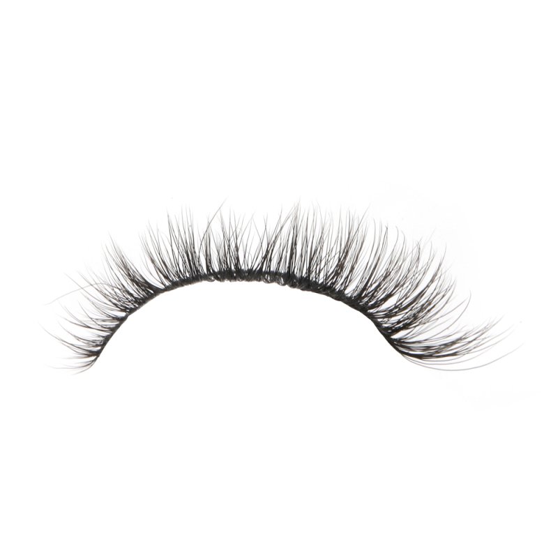 mink effect short cat eye style strip eyelashes