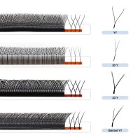 yy vs 2D y vs 3D y vs foxy y lashes