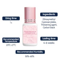 1s Hypoallergenic lash adhesive Wholesale-PMMA free