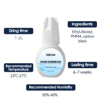 low fume eyelash extension adhesive ​1-2s