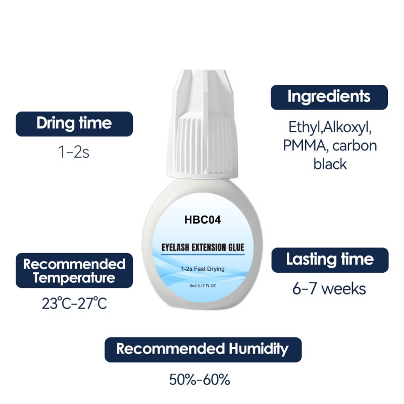low fume eyelash extension adhesive ​1-2s