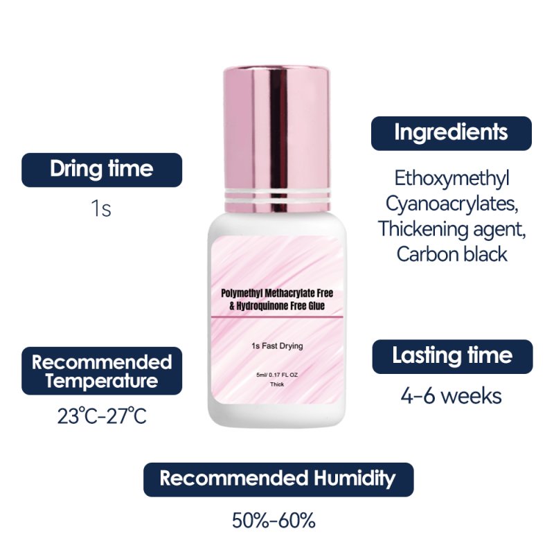 1s Sensitive Lash Extension Adhesive Wholesale-PMMA free