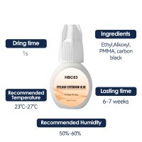long lasting lash extension adhesive 1s