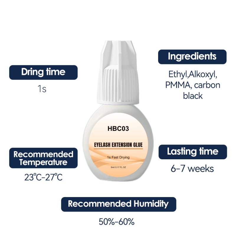 long lasting lash extension adhesive 1s