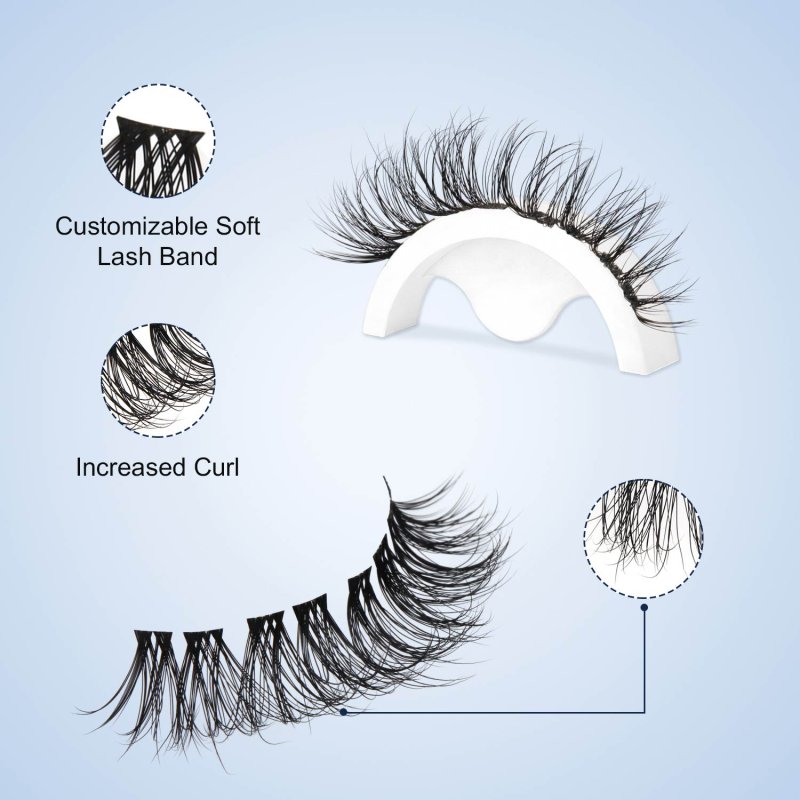 russian pre cut lashes detail