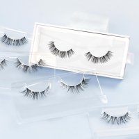 faux mink clear band pre mapped lashes