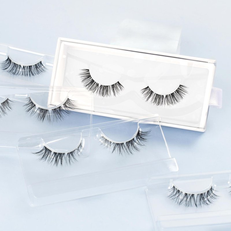 faux mink clear band pre mapped lashes