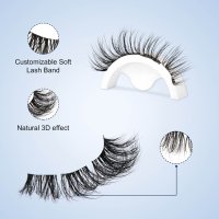 faux mink clear band pre mapper lashes detail