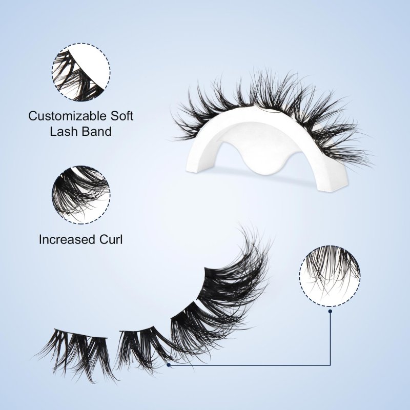 russian pre mapped lashes detail