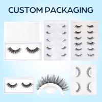 pre glued lashes package private label