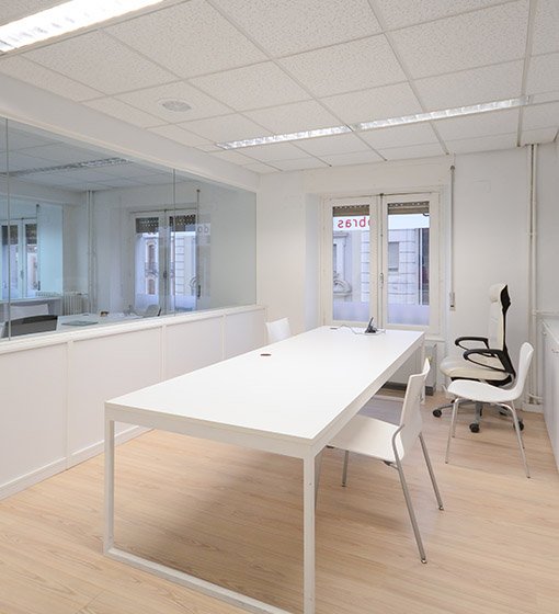 white office meeting table for team