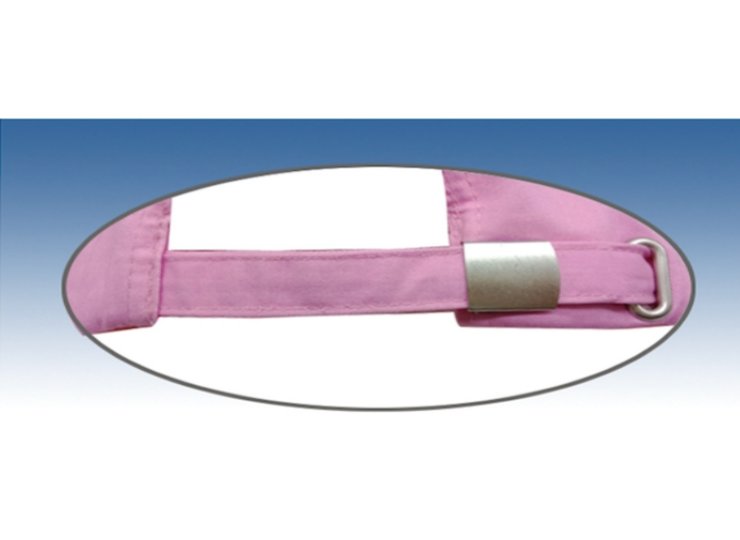 Silver buckle and grommet