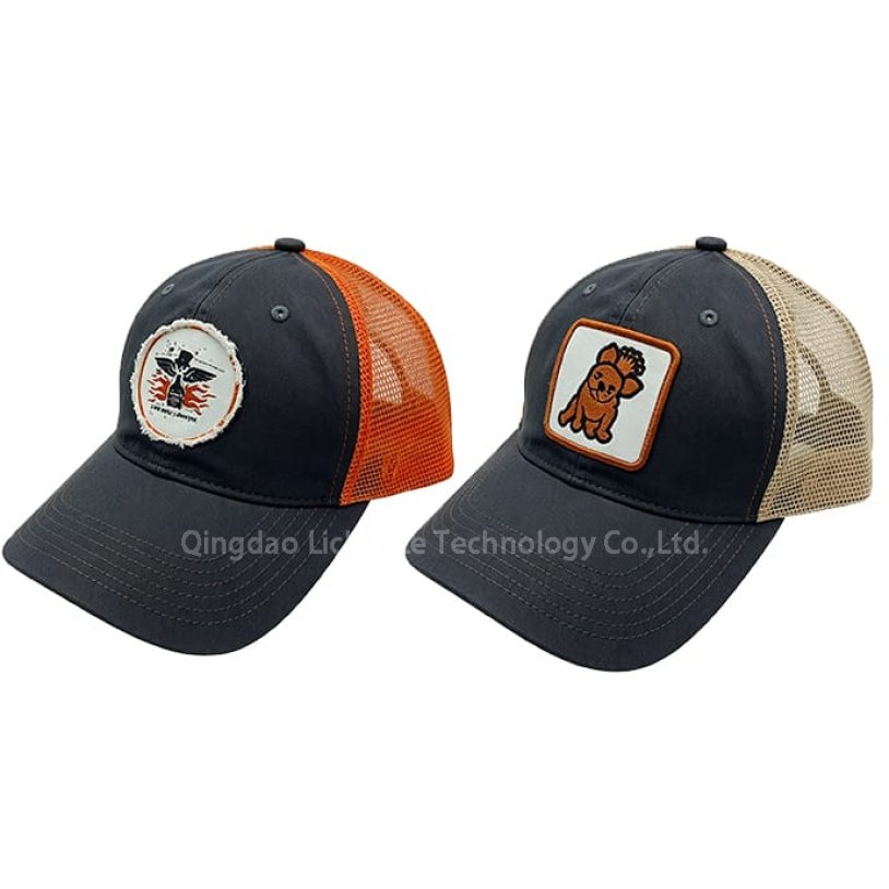 Cotton Twill 6 Panels Embroidery Applique Print Patch Work Caps Work Hat Workwear Mesh Net Hat Baseball CapTrucker Cap